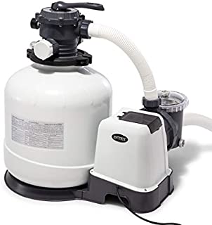 Intex Krystal Clear Sand Filter Pump for Above Ground Pools, 16-inch, 110-120V with GFCI