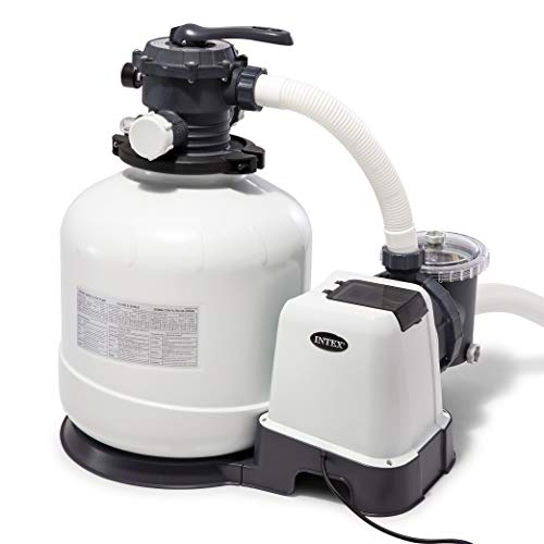 Intex Krystal Clear Sand Filter Pump for Above Ground Pools, 16-inch, 110-120V with GFCI