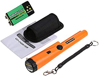 XXKJGUZI Handheld Metal Detector Waterproof 360° Scanning Unearthing Treasure Finder with High Sensitivity Pin Pointer Include Battery Belt and Holster Portable for Adults and Kids