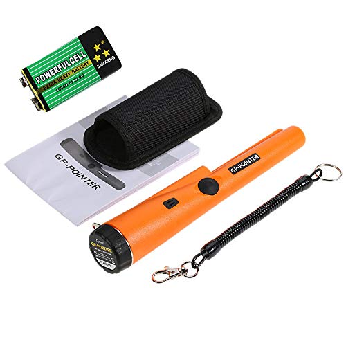 XXKJGUZI Handheld Metal Detector Waterproof 360° Scanning Unearthing Treasure Finder with High Sensitivity Pin Pointer Include Battery Belt and Holster Portable for Adults and Kids