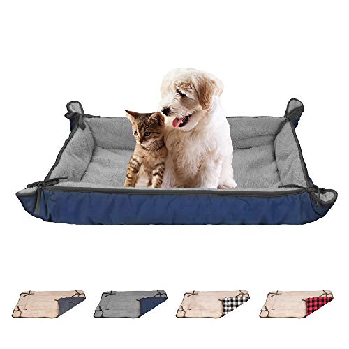 Catalonia Classic Crate Puppy Bed, Soft Plush Cozy Pet Beds,Lounger Small Dog Self Warming Beds, Ideal Gifts for Pet Lovers