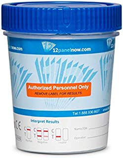 [25 Pack] 12 Panel Urine Drug Test Cups CLIA and FDA Approved - Screens for AMP, BAR, BUP, BZO, COC, MDMA, MET, MTD, OPI, OXY, TCA, and THC