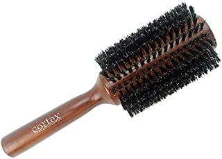 Cortex Professional 100% Boar Bristle Brushes For Women and Men - Round Hair Brush Wooden Handle For All Hair Types (2.4 Inch)