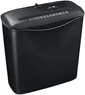 8-Sheet Strip Cut Home Paper Shredder,Bonsaii CD and Credit Card Office Shredder Machine with Overheat and Overload Protection,3.5 Gallons Wastebasket,Black (S120-C)