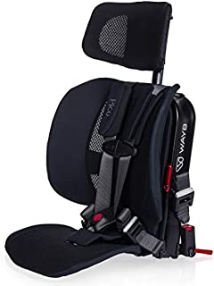 WAYB Pico Travel Car Seat, Black | Portable and Foldable | Forward-Facing Convertible Car Seat | Toddler Car Seat | 5-Point Harness | Everyday, Carpool, Rideshare and Airplane