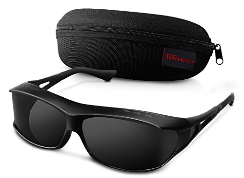 TINHAO Polarized Sunglasses - Wear Over Prescription Glasses for Sports Driving&Fishing