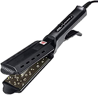 Ceramic Tourmaline Ionic Flat Iron Hair Straightener Flat Iron for Hair Professional Glider Hair Straightener Ceramic Flat Iron for All Hair Types, Wet & Dry Using