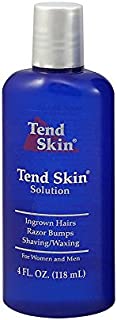 Tend Skin Womens AfterShave / Post Waxing Solution for Ingrown Hair, Razor Bumps & Razor Burns on Womens legs / underarms / bikini lines & Mens neck / body / head, 4 ounce