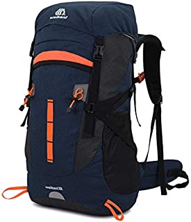 VEVESMUNDO 50L Hiking Backpack Men Women for Travel Mountaineering Climbing Camping Trekking (Blue)