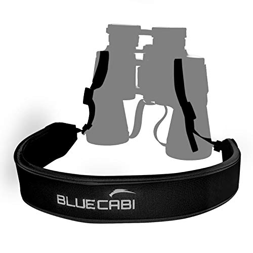 BlueCabi Adjustable Neoprene Neck Shoulder Strap for Cameras and Binoculars - Comfortable Fit with Anti Slip Rubber Material - Perfect Design for Binocular Telescopes, Rangefinders and DSLR Cameras