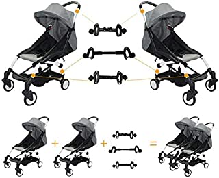 Twin Stroller Connector for Baby Fits Umbrella Strollers Babyzen YOYO Yoya Etc. Turns Two Single Strollers into a Double Stroller