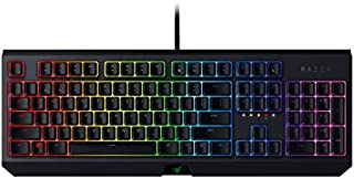 Razer BlackWidow Mechanical Gaming Keyboard: Green Mechanical Switches - Tactile & Clicky - Chroma RGB Lighting - Anti-Ghosting - Programmable Macro Functionality