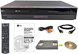 LG VHS to DVD Recorder VCR Combo w/ Remote, HDMI (Renewed)