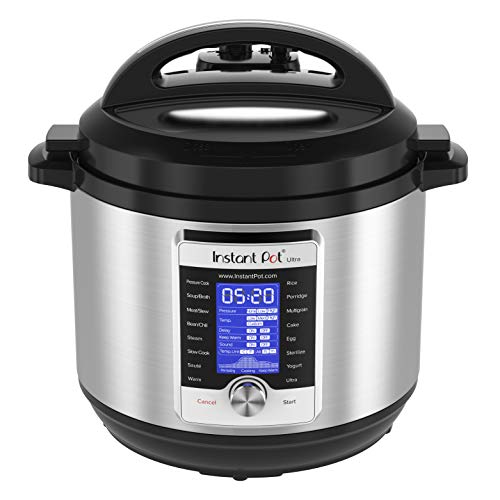 Instant Pot Ultra 10-in-1 Electric Pressure Cooker, Slow Cooker, Rice Cooker, Steamer, Saute, Yogurt Maker, Cake Maker, Egg Cooker, Sterilizer, and Warmer, 8 Quart, 16 One-Touch Programs