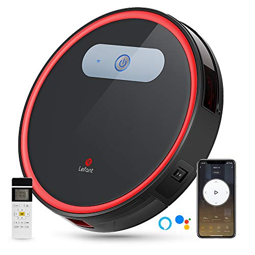 Lefant Robot Vacuum, Robotic Vacuum Cleaner Wi-Fi Connected, 2000Pa Power Suction, Works with Alexa and Google, Self-Charging, M501-B Robotic Vacuum for Hardwood Floors, Pet Hair, Medium-Pile Carpets