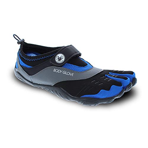 Body Glove Men's 3T Barefoot Max Water Shoe, Black/Dazzling Blue, 9