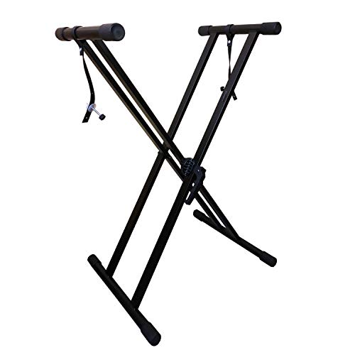 RockJam Xfinity Piano Keyboard Stand with Locking Straps