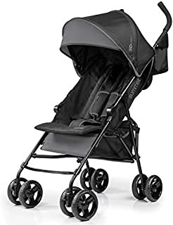 Summer 3Dmini Convenience Stroller, Gray  Lightweight Infant Stroller with Compact Fold, Multi-Position Recline, Canopy with Pop Out Sun Visor and More  Umbrella Stroller for Travel and More