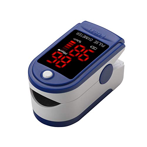 Contec Finger Tip Pulse Oximeter - Blood Oxygen Saturation (SpO2) and Pulse Rate Monitor - Portable LED Display