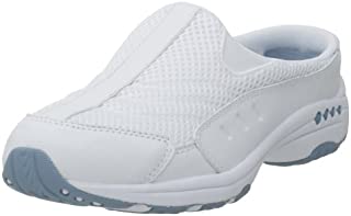 Easy Spirit womens Traveltime Clog White/Light Blue 7.5 W US