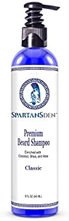 Sale | Spartans Den Premium Beard Shampoo 8oz | Best Beard Wash to Fight Dandruff & Itchiness, Soften, Cleanse, Promote Beard Growth | Classic Scent