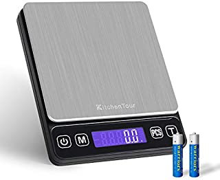 Digital Postal Scale - 0.001oz 3000g Small Portable Electronic Pocket Scale with Back-Lit LCD Display (Batteries Included)