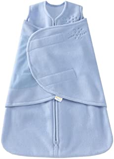 HALO SleepSack Micro-Fleece Swaddle, Baby Blue, Preemie