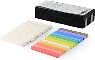 Kedudes Non-Toxic White Dustless Chalk and Colored Dustless Chalk