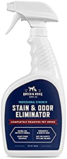 Rocco & Roxie Supply Professional Strength Stain and Odor Eliminator, Enzyme-Powered Pet Odor and Stain Remover for Dogs and Cat Urine, Spot Carpet Cleaner for Small Animal, 32 oz.