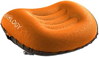 TREKOLOGY Ultralight Inflatable Camping Travel Pillow - ALUFT 2.0 Compressible, Compact, Comfortable, Ergonomic Inflating Pillows for Neck & Lumbar Support While Camp, Hiking, Backpacking