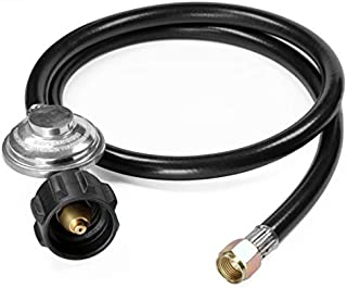 DOZYANT 3.5 Feet Propane Regulator and Hose Universal Grill Regulator Replacement Parts, QCC1 Hose and Regulator for Most LP Gas Grill, Heater and Fire Pit Table