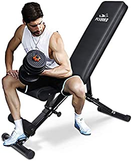 FLYBIRD Weight Bench, Adjustable Strength Training Bench for Full Body Workout with Fast Folding- 2020 Version