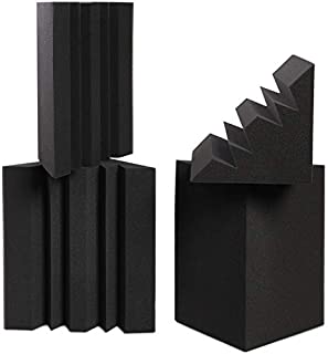 Sound Addicted - Corner Bass Traps (4 Pack) 12 x 7 x 7 inches, Sound Dampening Acoustic Foam for Home Recording Studio, Theater or Home Cinema | BabuTrap