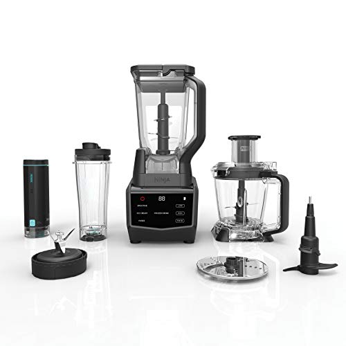 Ninja Smart Screen Blender and Food Processor with FreshVac Technology, 1400-Peak-Watt Base, 9 Auto-iQ Programs & Touchscreen Display (CT672V), 12, Black