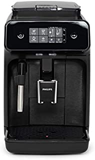 Philips Carina 1200-Series Compact Super-Automatic All-In-One Programmable Espresso Machine w/Panarello Steam Wand - EP1220/04