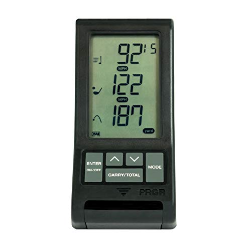 PRGR Black Pocket Launch Monitor (Newest Model with Included Batteries and Carry Case)