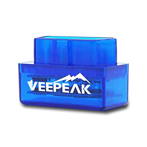 Veepeak Mini Bluetooth OBD2 Scanner OBD II Car Diagnostic Scan Tool for Android & Windows, Check Engine Light Code Reader, Supports Torque Pro, OBD Fusion, DashCommand, Car Scanner App