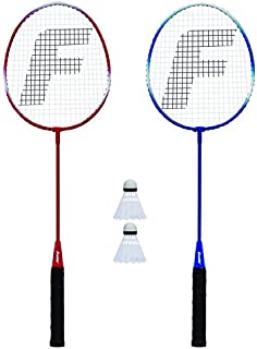 Franklin Sports 2 Player Badminton Racquet Replacement Set, One Size, Red, White, Blue (52623X)