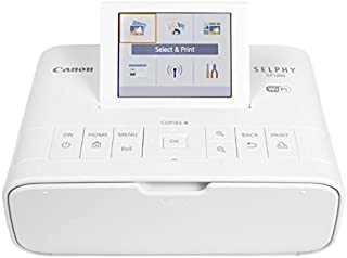 Canon Selphy CP1300 Wireless Compact Photo Printer with AirPrint and Mopria Device Printing, White