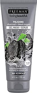 Freeman Facial Charcoal and Black Sugar Polish Mask, 6 Ounce