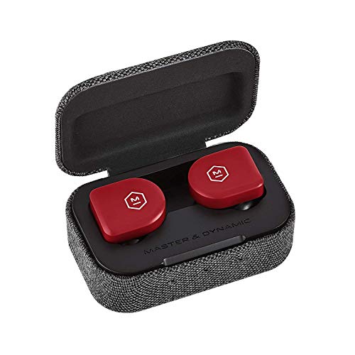 Master & Dynamic MW07 GO True Wireless Earphones - Water Resistant Earbuds - Sport & Travel Bluetooth, Lightweight in-Ear Headphones - Flame Red