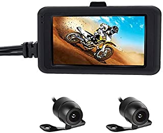 OBEST Biker's Camera Motorcycle Dash Cam 720p Dual Lens Video Recorder Motorcycle Dash Cam Sports Action Camera 3