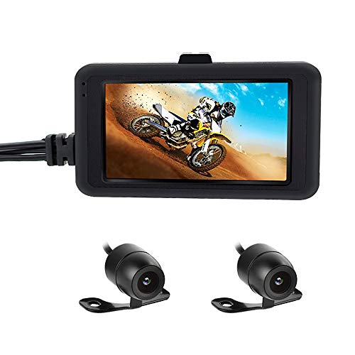 OBEST Biker's Camera Motorcycle Dash Cam 720p Dual Lens Video Recorder Motorcycle Dash Cam Sports Action Camera 3