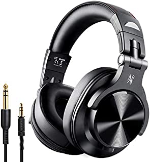 OneOdio A70 Bluetooth Over Ear Headphones, Studio Headphones with Shareport, Foldable, Wired and Wireless Professional Monitor Recording Headphones with Stereo Sound for Electric Drum Piano Guitar Amp