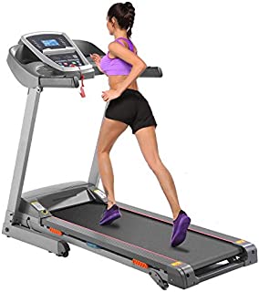 CAROMA Folding Treadmill with Incline Manual, 3.25hp Portable Foldable Treadmill for Home, Electric Treadmill Running Machine with Bult-in MP3 Speaker, APP Control, 300LB Weight Capacity