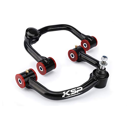 KSP Upper Control Arm Suspension Kit Tubular Black Fit For F-150, Alignment Lift 0 to 2 for 2004-2020 F150, V2.0