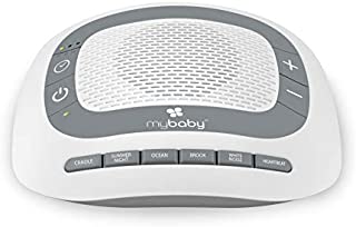White Noise Machine for Babies | 6 Soothing Lullabies for Newborns, Sound Therapy for Travel, Relaxing, Kids, Newborns, Toddlers | Baby Songs, Adjustable Volume, Auto-off Timer | MyBaby SoundSpa