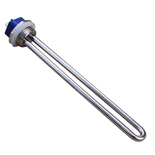 DERNORD 120V 2000W Immersion Water Heater Submersible Heating Element Heater Element with 1 Inch NPT Fitting