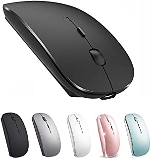 Bluetooth Mouse for iPad Mac MacBook Pro MacBook Air iMac Laptop Chromebook Desktop Computer Windows (Black 2)