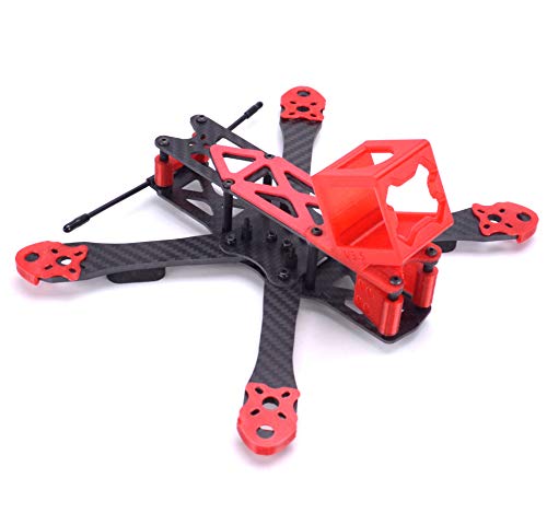 FPVDrone 225mm FPV Racing Drone Frame Carbon Fiber 5inch Quadcopter Frame Kit with 3D Printed Camera Mount for Gopro